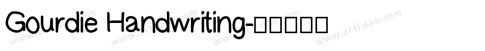 Gourdie Handwriting字体转换